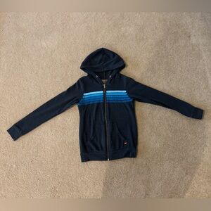 Aviator Nation Size 8 Navy Blue 5-Striped Hoodie